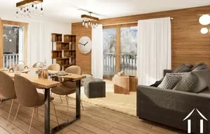 Nice 2 bedroom apartment on the third floor of a new residence chamonix-mont-blanc Ref # C4915 - B305 